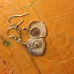 Silver Disc Earrings 