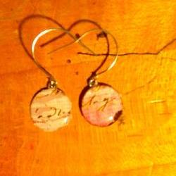 Paris style epoxy earrings 